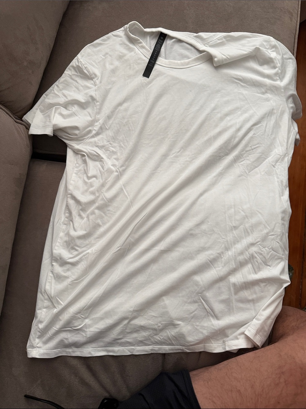 lululemon athletica Men's White Crewneck Tee